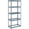Global Equipment Extra Heavy Duty Shelving 36"W x 18"D x 96"H With 5 Shelves, No Deck, Gray 601873H